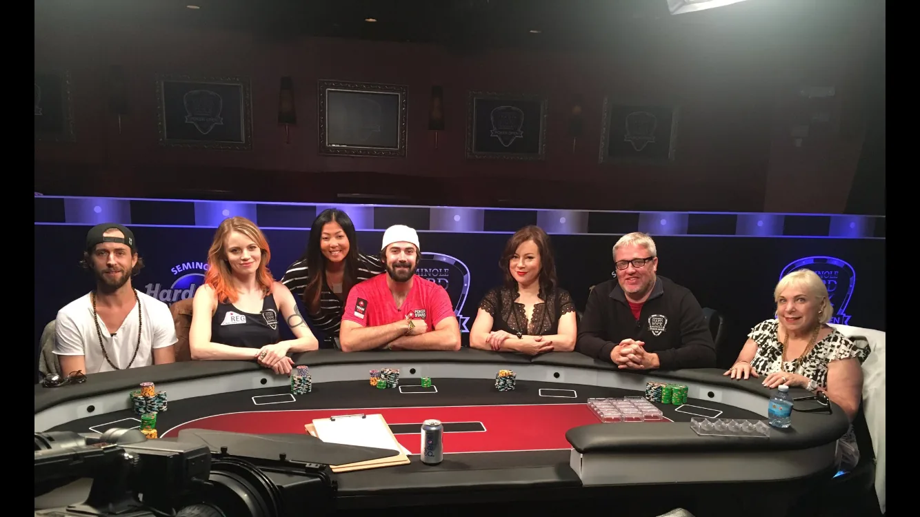 Wendeen H. Eolis at the CBS Sports Poker Night in America televised table
