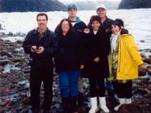 WH/Mark-Lisa Tenner met on a glacier in Alaska with, Mark and Lisa