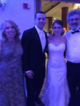 Family -bride groom and Mom