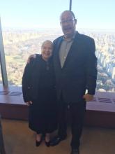 Wendeen with Dick Parsons, the big man on every campus