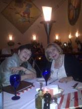 Sisters at a favorite restaurant