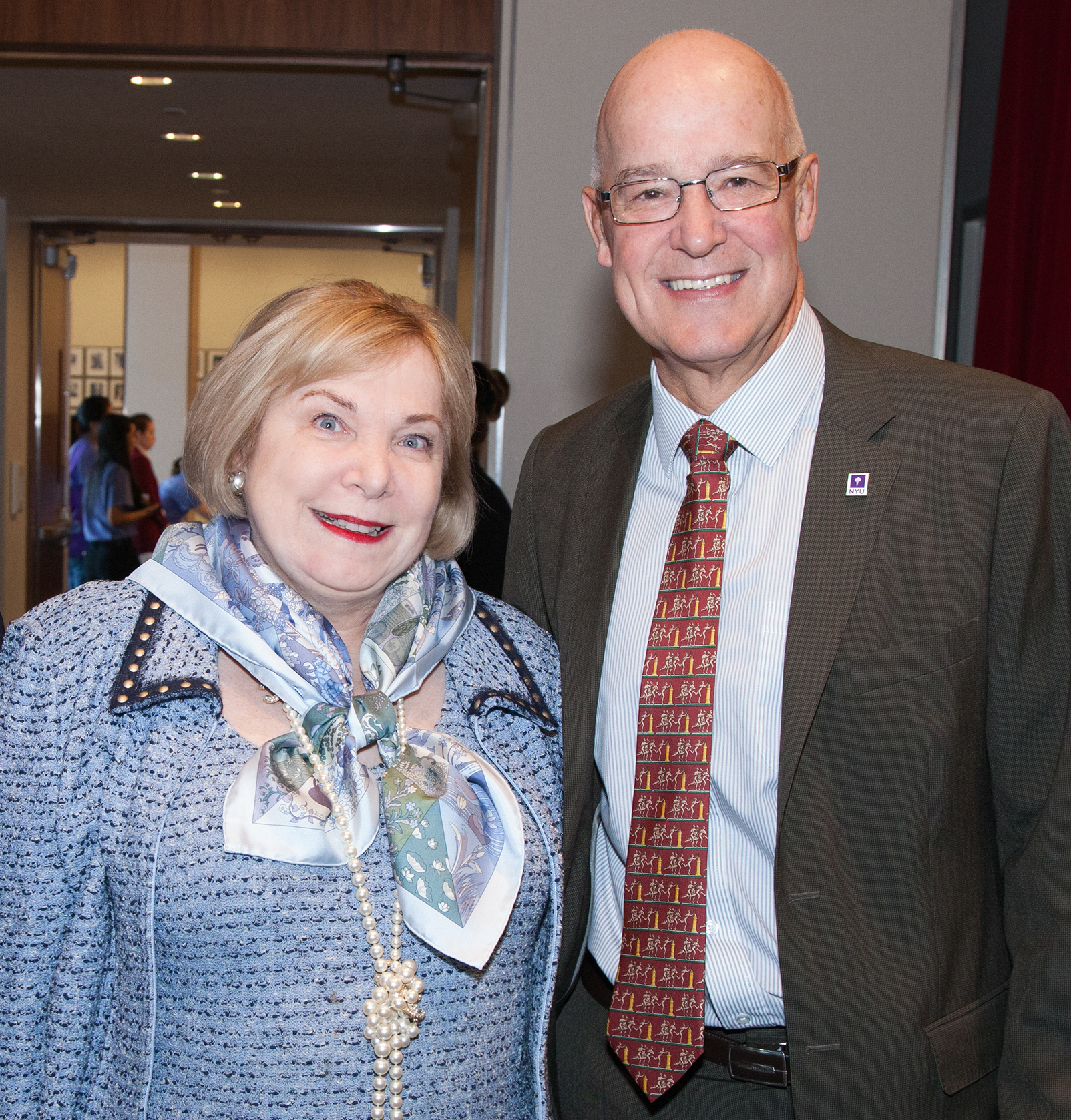 WHE w/ NYU President Hamilton