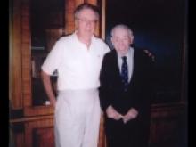 Lew "Mr. New York" Rudin shares laugh with WHE stepdad, the ultimate "pol"