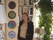 WHE with a small part of her charger collection